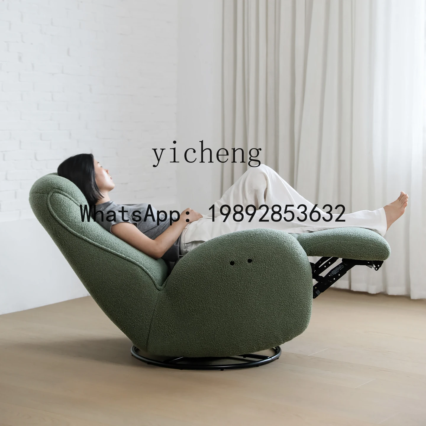 

X7 Nordic Expression Colorful Electric Multifunctional Rotatable Recliner Fabric Single Sofa