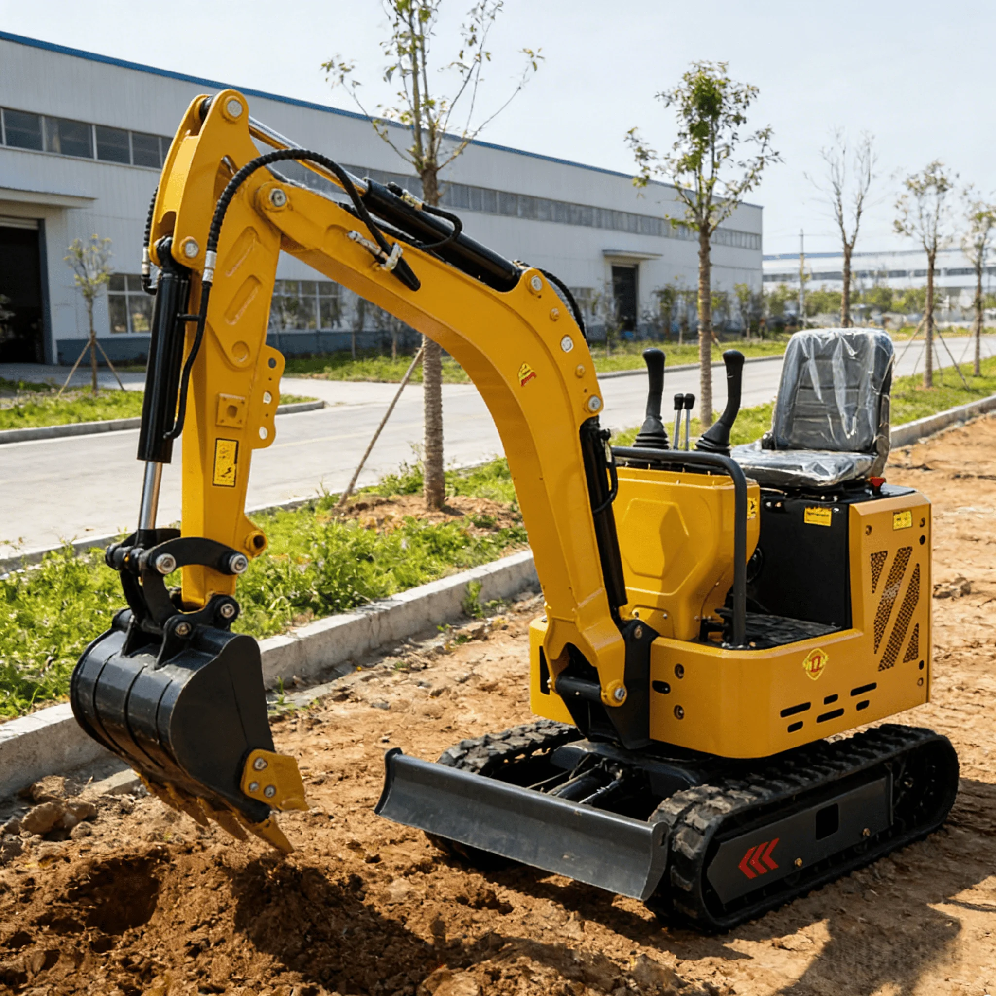 

1.2-ton mini excavator is suitable for digging and turning the soil and removing weeds in orchards and gardens on the farm