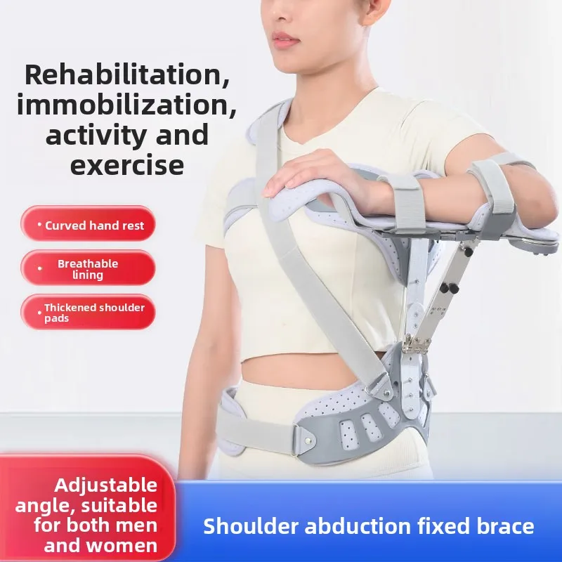 Medical Shoulder Abduction Orthosis - Adjustable Immobilizer for Humeral Fracture, Rotator Cuff Injury Recovery