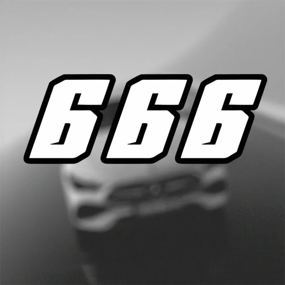 

1PC 0123456789 Number Motorcycle Stickers Waterproof Motorbike Fuel Tank Fairing Racing Helmet Vinyl Decals DIY Car Window Decor