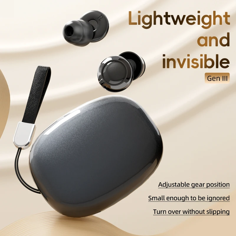 Adjustable Position Sleep Wireless Earbuds TWS Invisible Mini Bluetooth Earphones Lightweight Non-allergic Earplugs for Side Sle