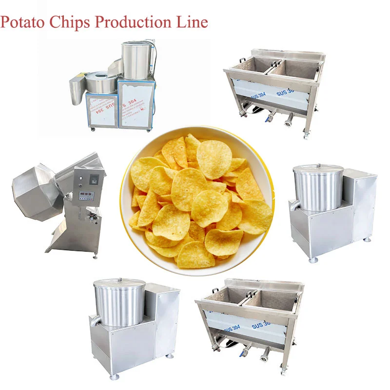 خطوط معالجة آلة رقاقة البطاطس الحلوة المتقدمة ذات الإخراج العالي 100 كجم خط إنتاج رقائق البطاطس #4