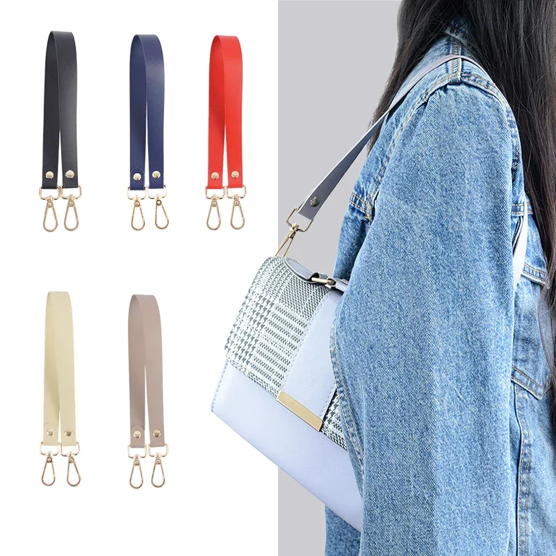 New PU Leather Shoulder Bag Strap  56cm Handles underarm portable Handbag DIY Replacement Purse Handle for women  Accessories