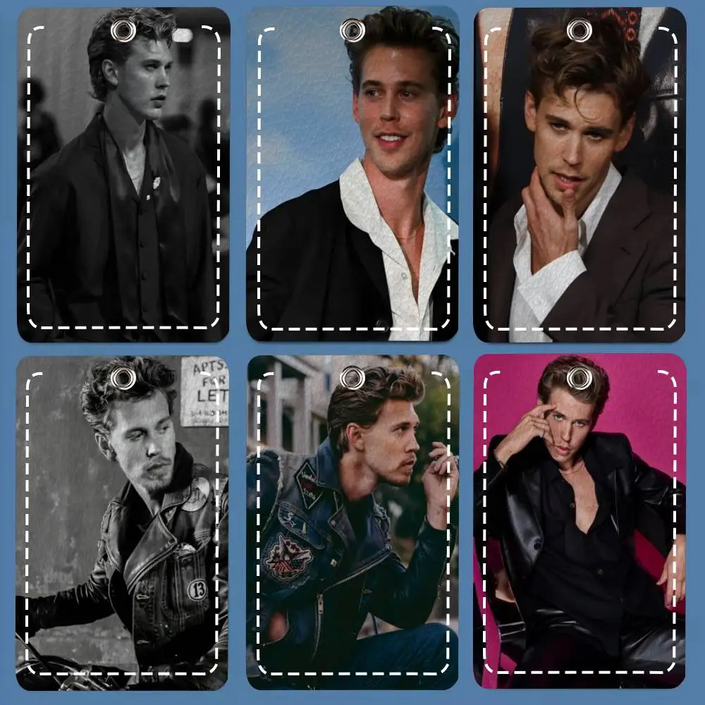 

Держатель для карт A-Austin Butler, подходит для кредитных карт, проездных билетов, прямоугольный брелок из мягкой кожи, защитный чехол для ключей