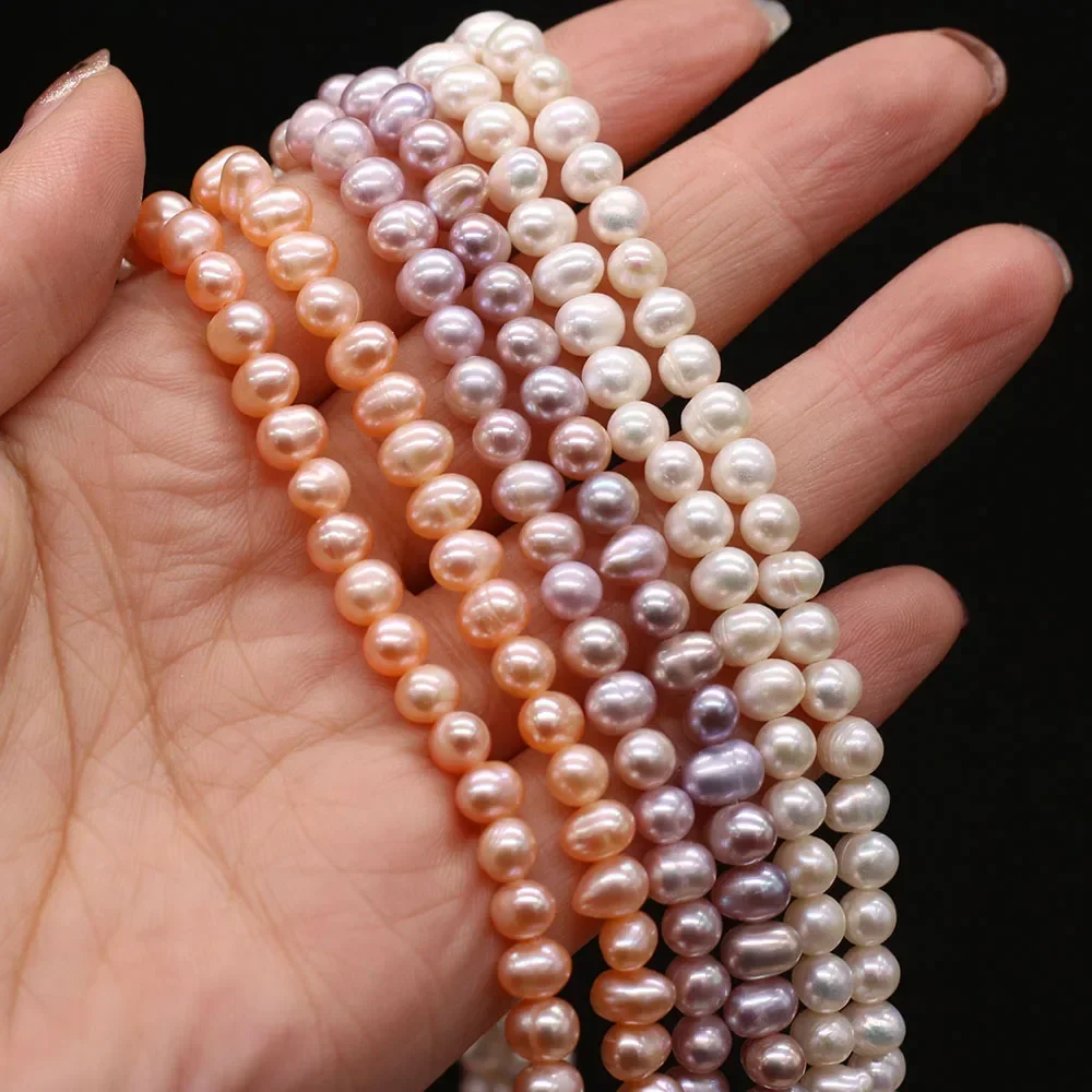 

Natural Freshwater Pearl Beads 5-5.5mm White Purple Orange Loose Spacer Loose Beaded for Jewelry Making DIY Nacklace Bracelet