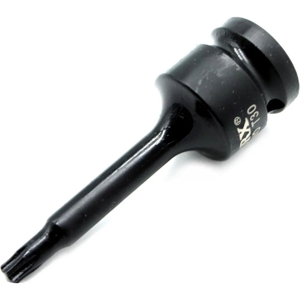 TEMO 9 قطعة 3 بوصة طويلة توركس ستار 6 نقطة سوداء تأثير بت المقبس أداة إصلاح السيارات مجموعة 1/2 بوصة مربع محرك