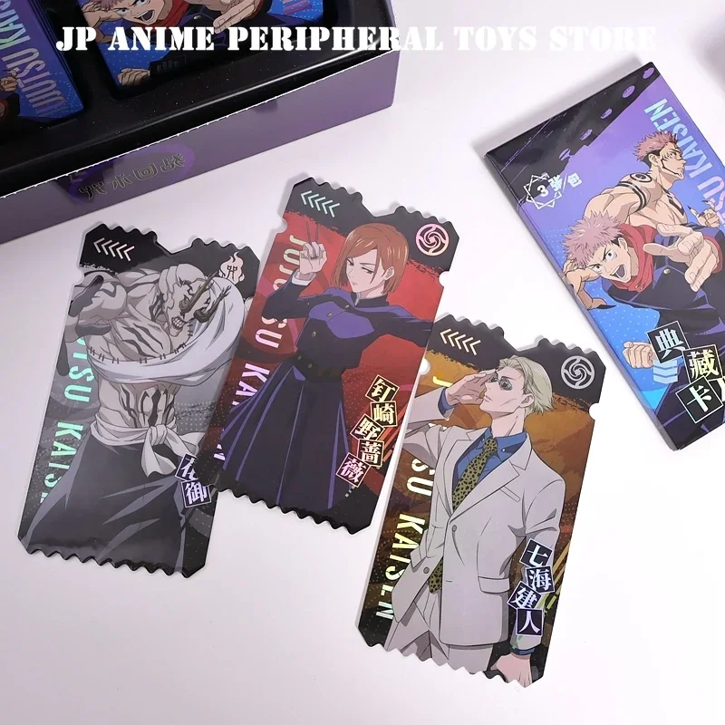 Original Newest Jujutsu Kaisen Collection Card Anime Satoru Gojo Itadori Yuji Ryomen Sukuna Figure Card Toys and Hobbies Gift