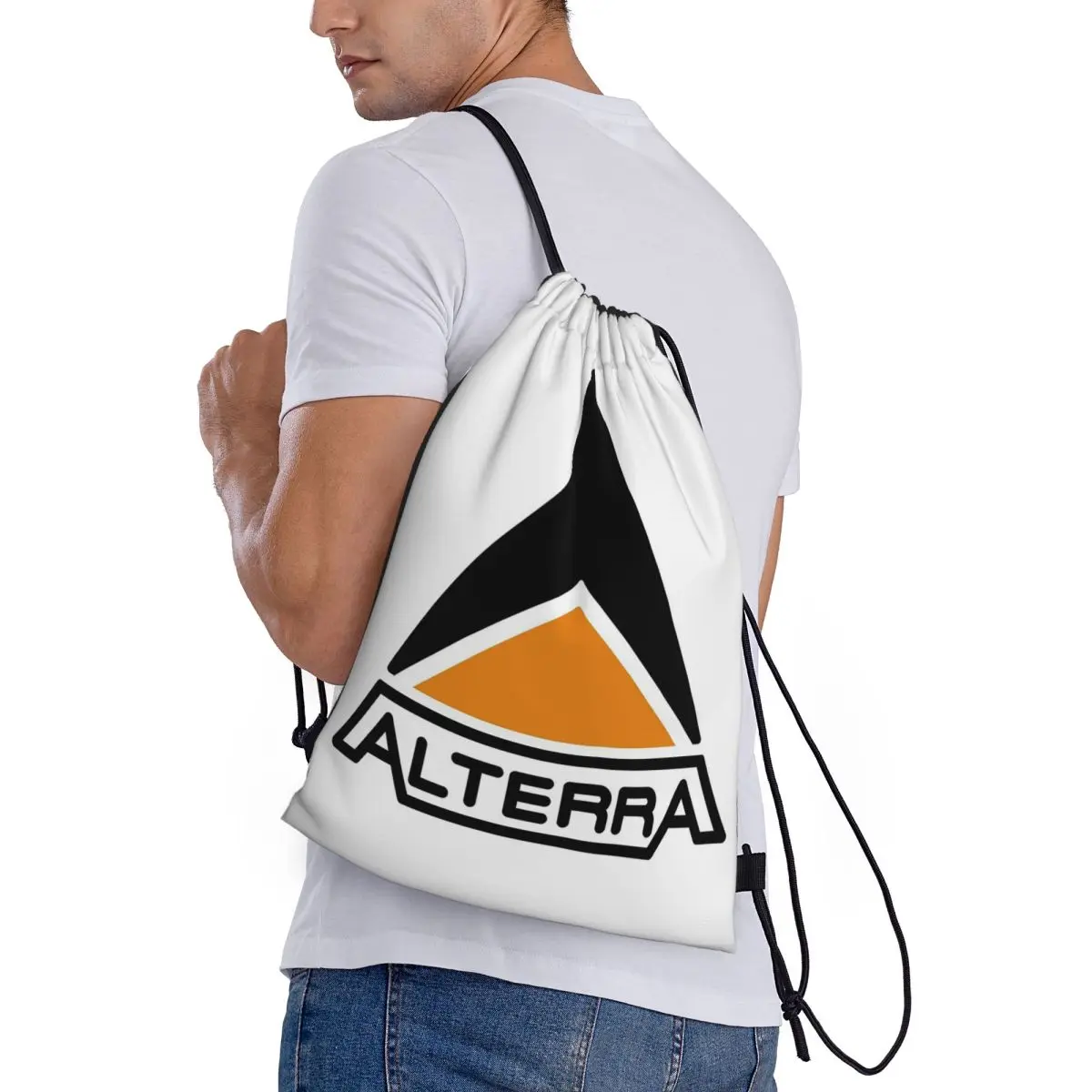 

Alterra Subnautica Backpacks Casual Drawstring Bags Storage Bag Book Bags for Travel Students