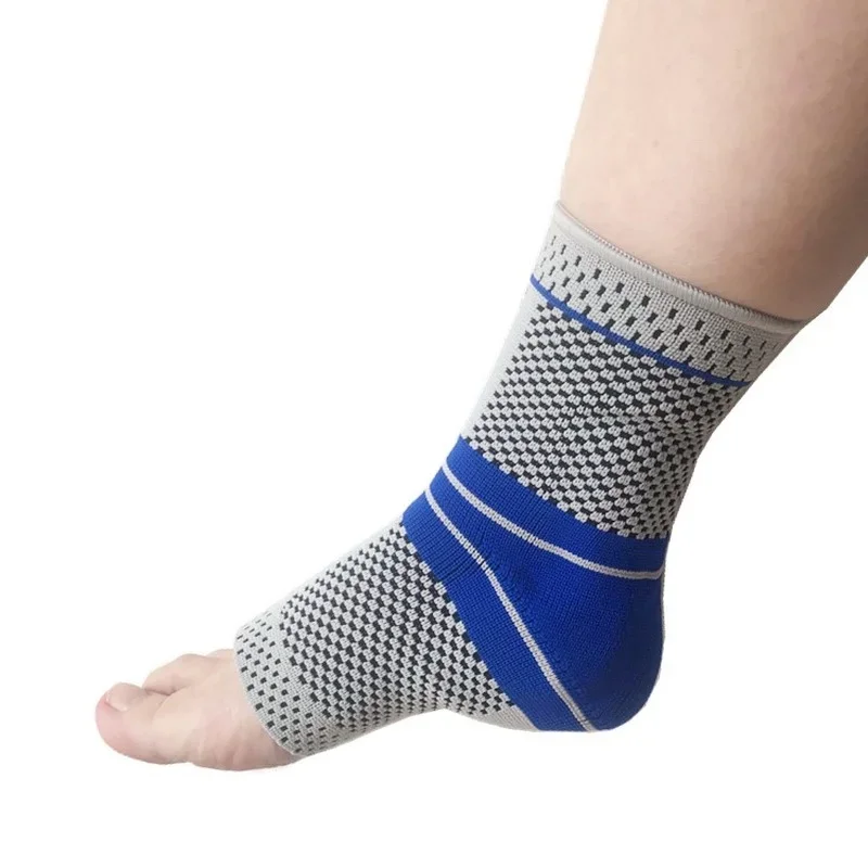 1PCS Ankle Brace Compression Support Sleeve Guard with Stabilizing Gel Pads for Ankle Achilles Tendonitis Plantar Fasciitis Pain