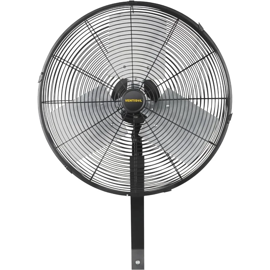 مروحة تثبيت على الحائط مقاس 20 بوصة تتأرجح 5500 CFM مراوح صناعية عالية السرعة مع 3 سرعات لورش عمل مستودع المرآب Cov #1