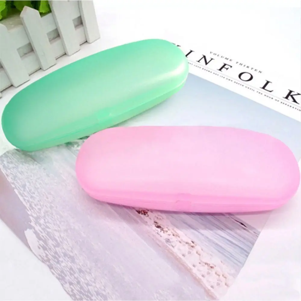 New Plastic Glasses Case Lightweight Transparent Transparent Case Hard Plastic Case