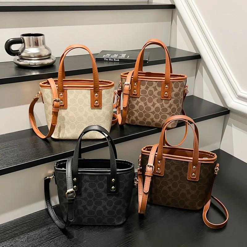 Fashion Texture Trendy Bag for Women 2026 Autumn New Fashion Crossbody Bag Korean Edition Instagram Handbag Bucket Bag