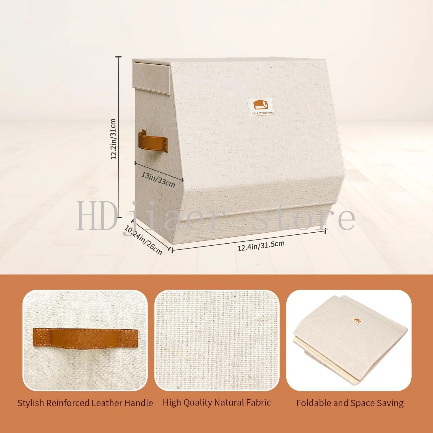 

Children's toy storage box with magnetic buckle Folding box storage basket Storage box with lid