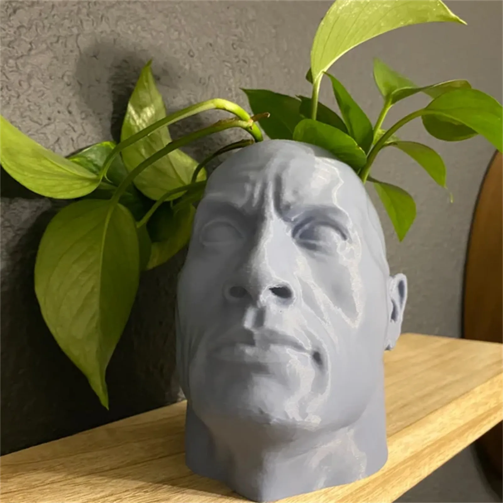 Funny Human Face Mini Vase Creative Flower Arrangement Container Home Decoration Succulent Plant Flowerpot Bedroom Ornament