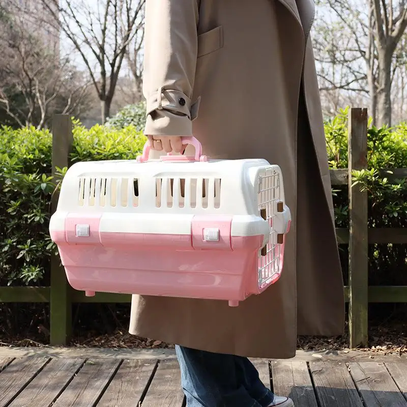 Pet Aviation Box Car Pet Cat Dog Checked On The Plane Air Transport Box Dog Cat Cage Portable Travel Super Large