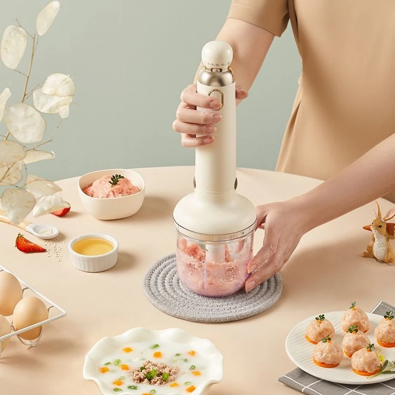 

Electric baby food supplement machine, multi-functional cooking machine for mincing meat, beating eggs and juicing