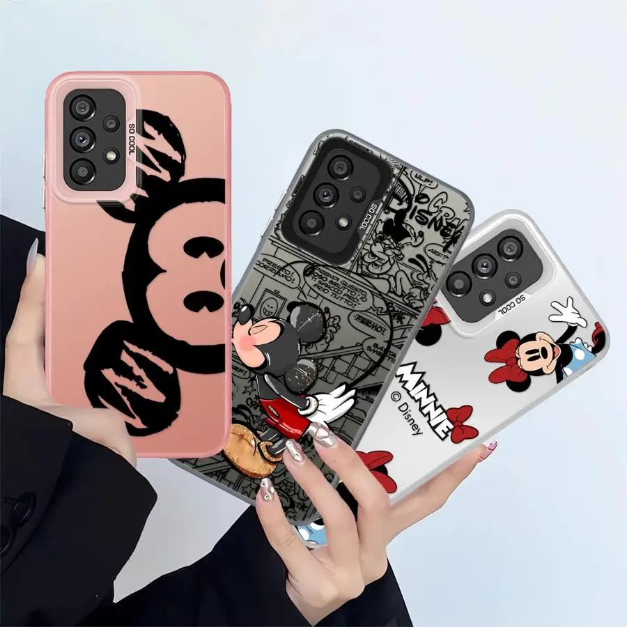 

Case For Samsung For Galaxy A16 A34 A24 A32 A22 A14 A25 A12 A15 A13 A23 Soft Cover Mickey Minnie Mouse