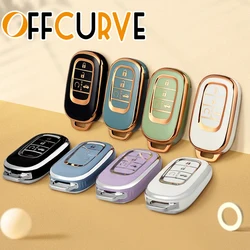 4 Buttons TPU Car Key Case Cover For Honda Civic Accord HR-V CR-V CRV 2021 2022 2023 Auto Shell Fob Holder Protector Accessories