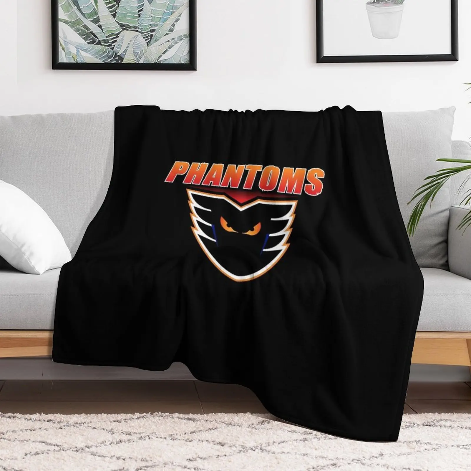 Lehigh Valley Phantoms Throw Blanket Bed linens Furry Cute Plaid Vintage Blankets