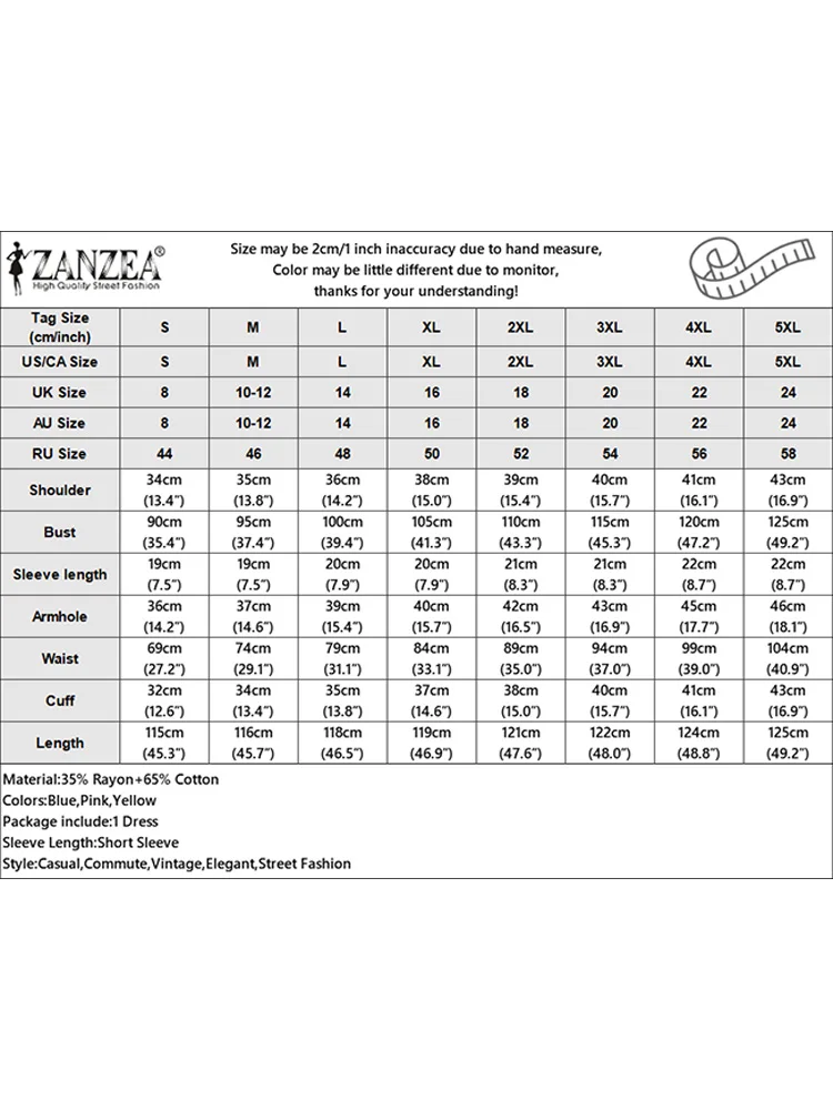 Zanzea-女性のためのボヘミアンサンドレス,ヴィンテージフラワープリント,半袖,ボタン,バケーションドレス,夏,2024