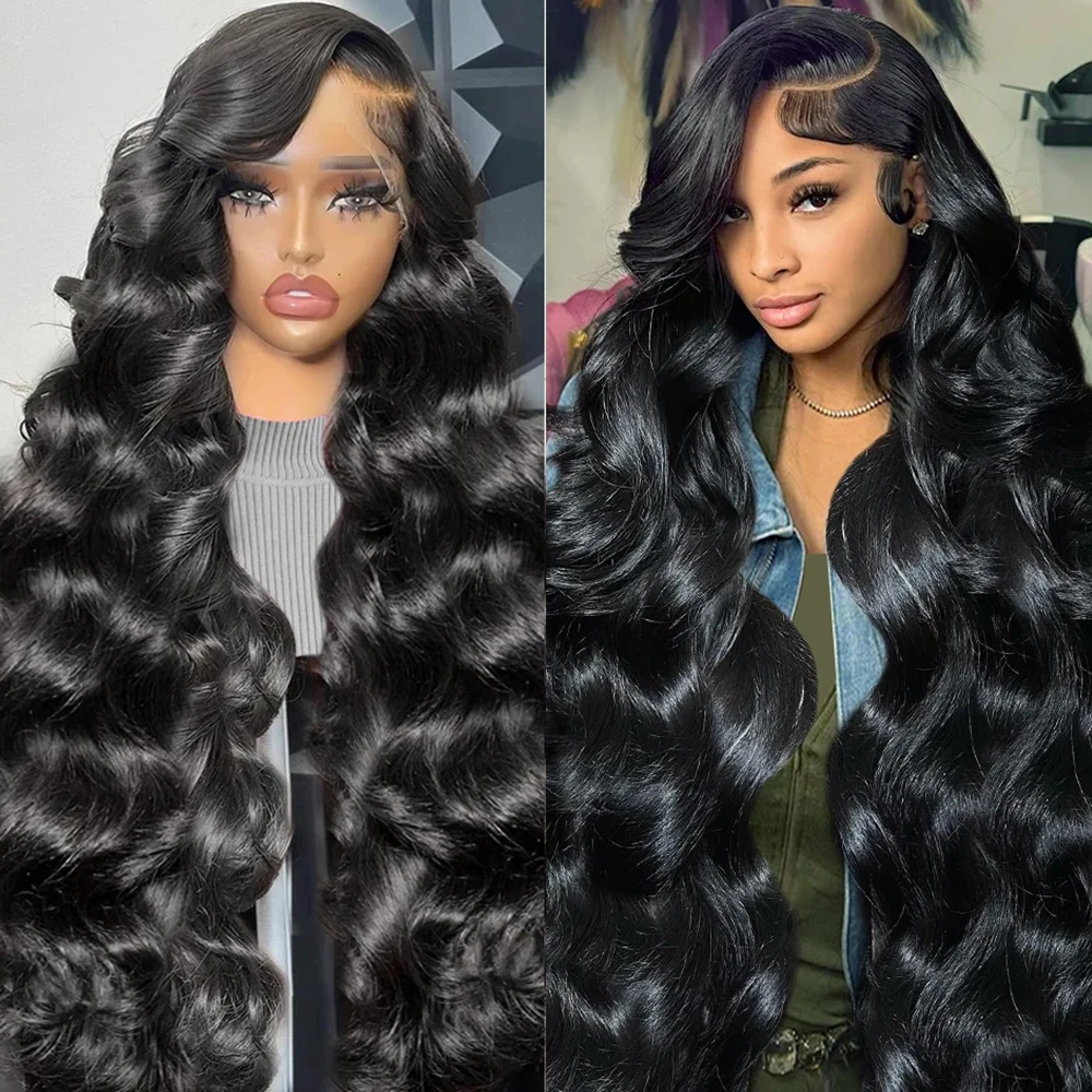 

250% Body Wave 13x6 HD Lace 13x4 Lace Frontal Wig long Front Human Hair Wigs 30 38 Inches Transparent 7x5 Glueless Ready To Wear