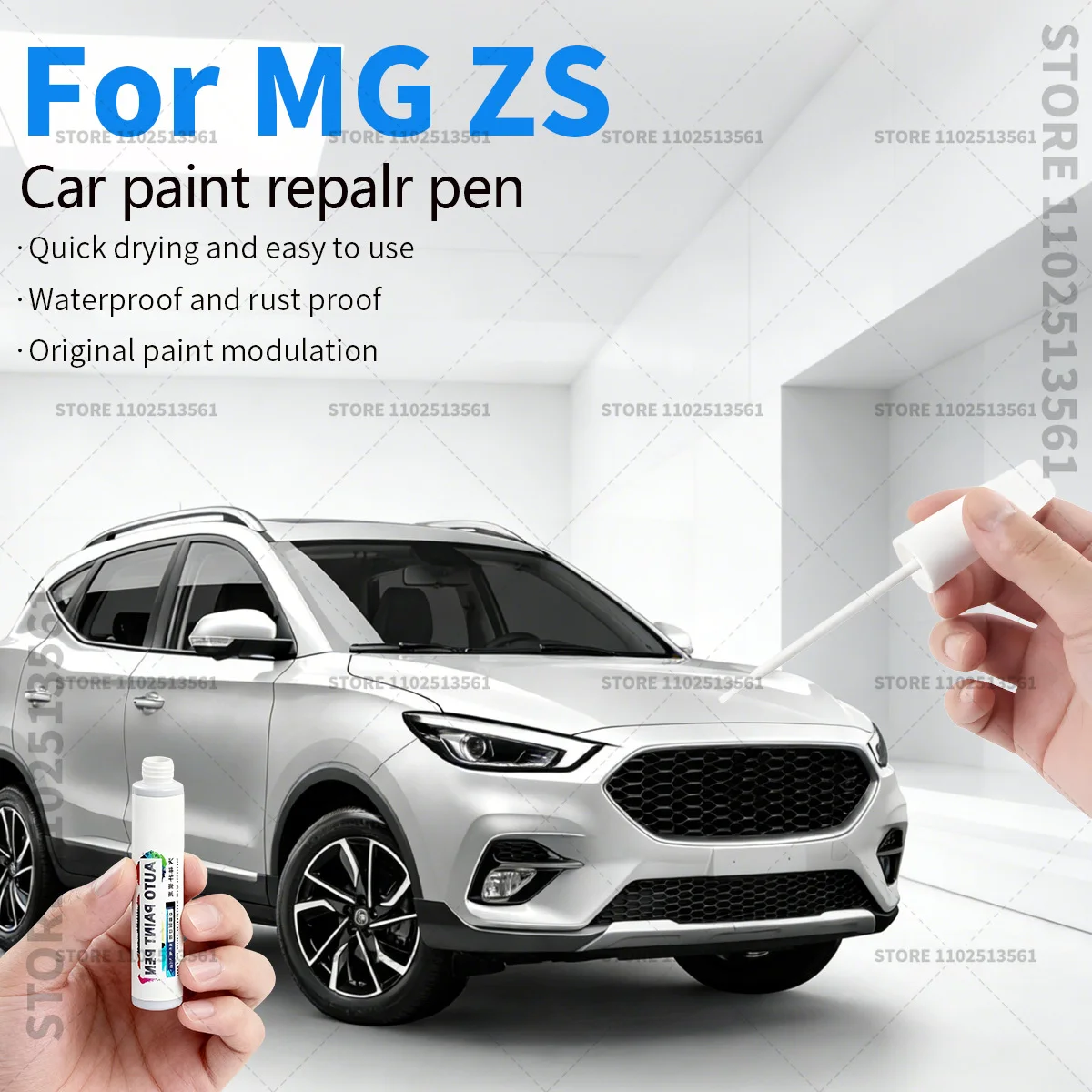 

Ручка-корректор для ремонта краски, средство для удаления царапин, аксессуары для авто DIY для MG Motor MG ZS 2017-2025 X440 X441, черный, белый, оранжевый, синий