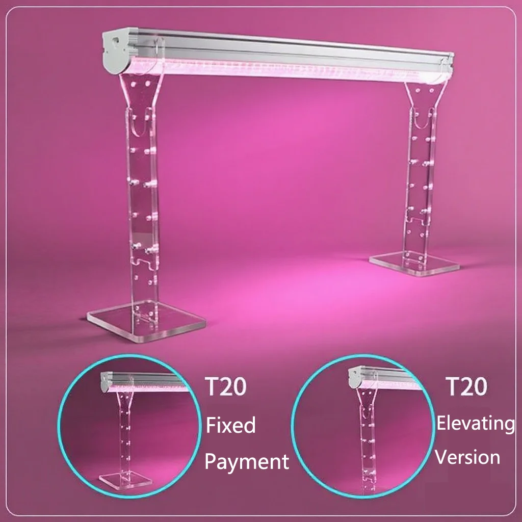 Supporto per lampada da coltivazione regolabile Supporto per luce per piante Strumento per gancio idroponico per giardinaggio interno, adatto per rack per lampade per la vita delle piante