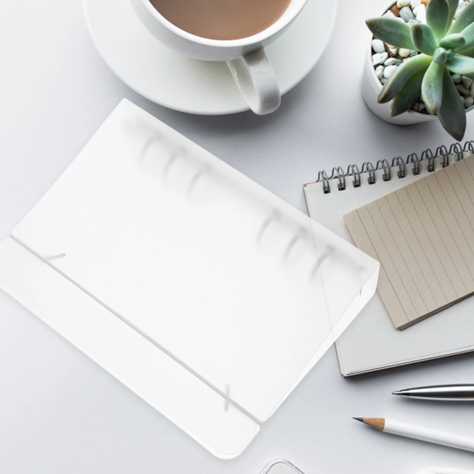 

Transparent A6 Plastic File Folder Round Ring Binder Sheet Protector Notebook Cover Loose Leaf Document Organizer Home Office