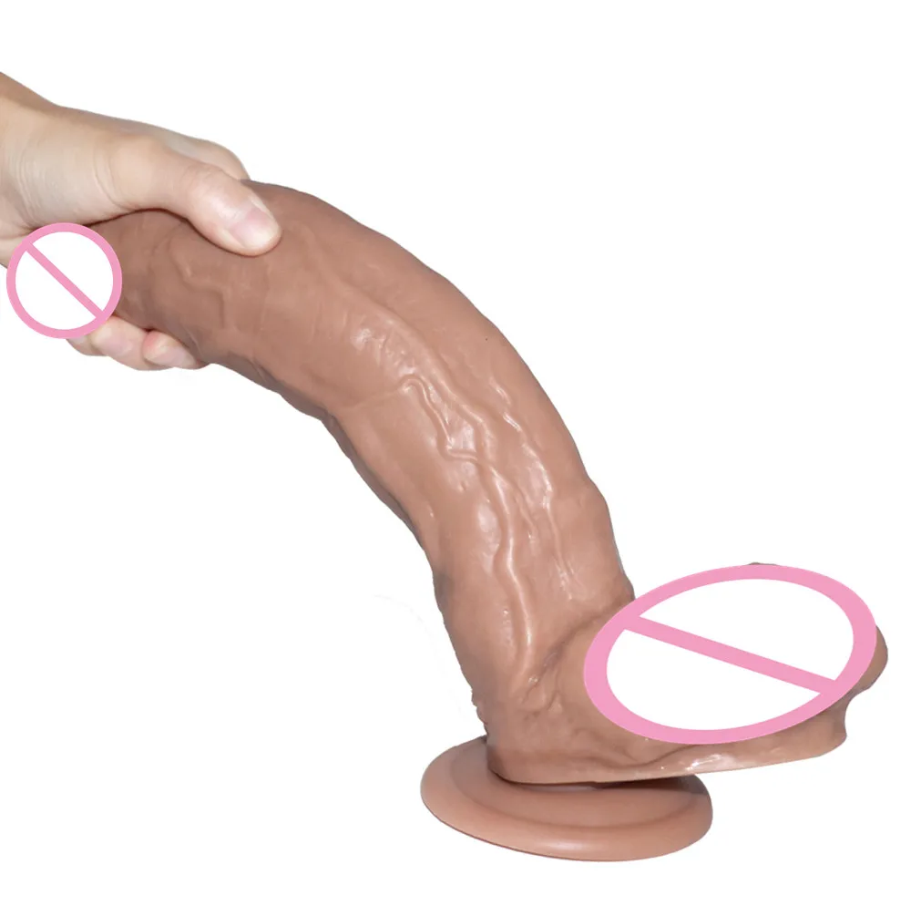 D: 5.8cm 12inch 30cm Huge Dildos with Strong Suction Cup Realistic Big Dildo Penis Female Masturbator Sex Shop Adult