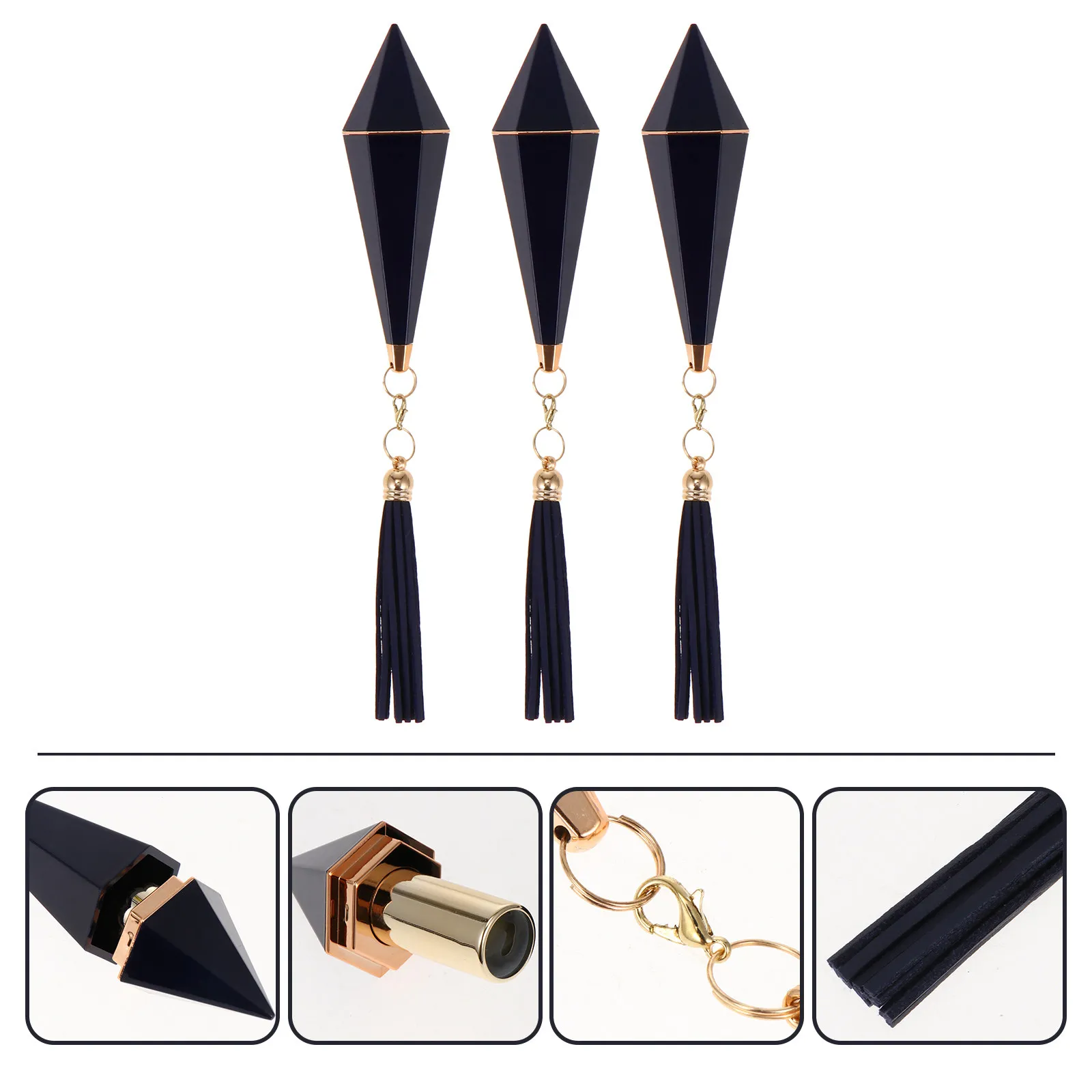 3 tubos vacíos para brillo labial, tamaño viaje, a prueba de fugas, recargables, contenedores portátiles pequeños y transparentes para brillo labial DIY