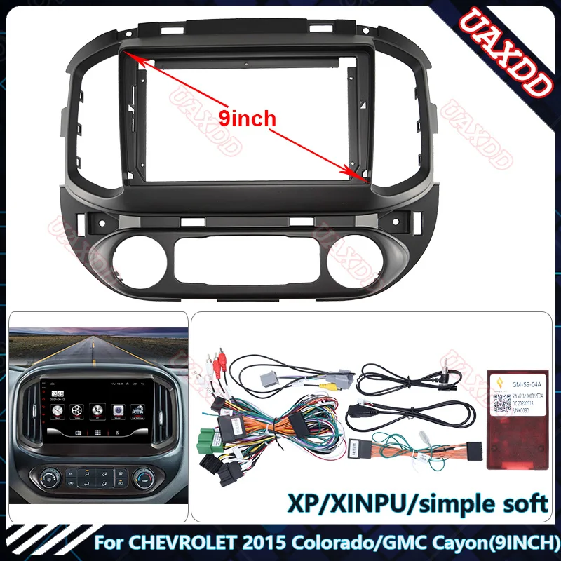 For CHEVROLET 2015 Colorado GMC Cayon 9INCH Car dvd radio Android Host speaker decoder MP3 MP5 fascia audio fasica audio frame