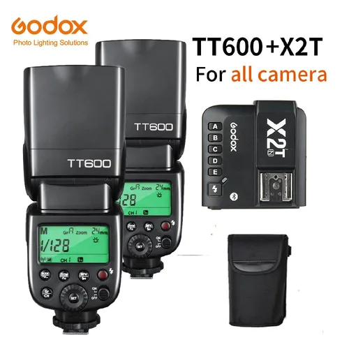 Godox TT600 TT600-S 2,4G inalámbrico GN60 cámara maestra/esclavo Flash Speedlite para Canon Nikon Sony Pentax Olympus Fuji Lumix