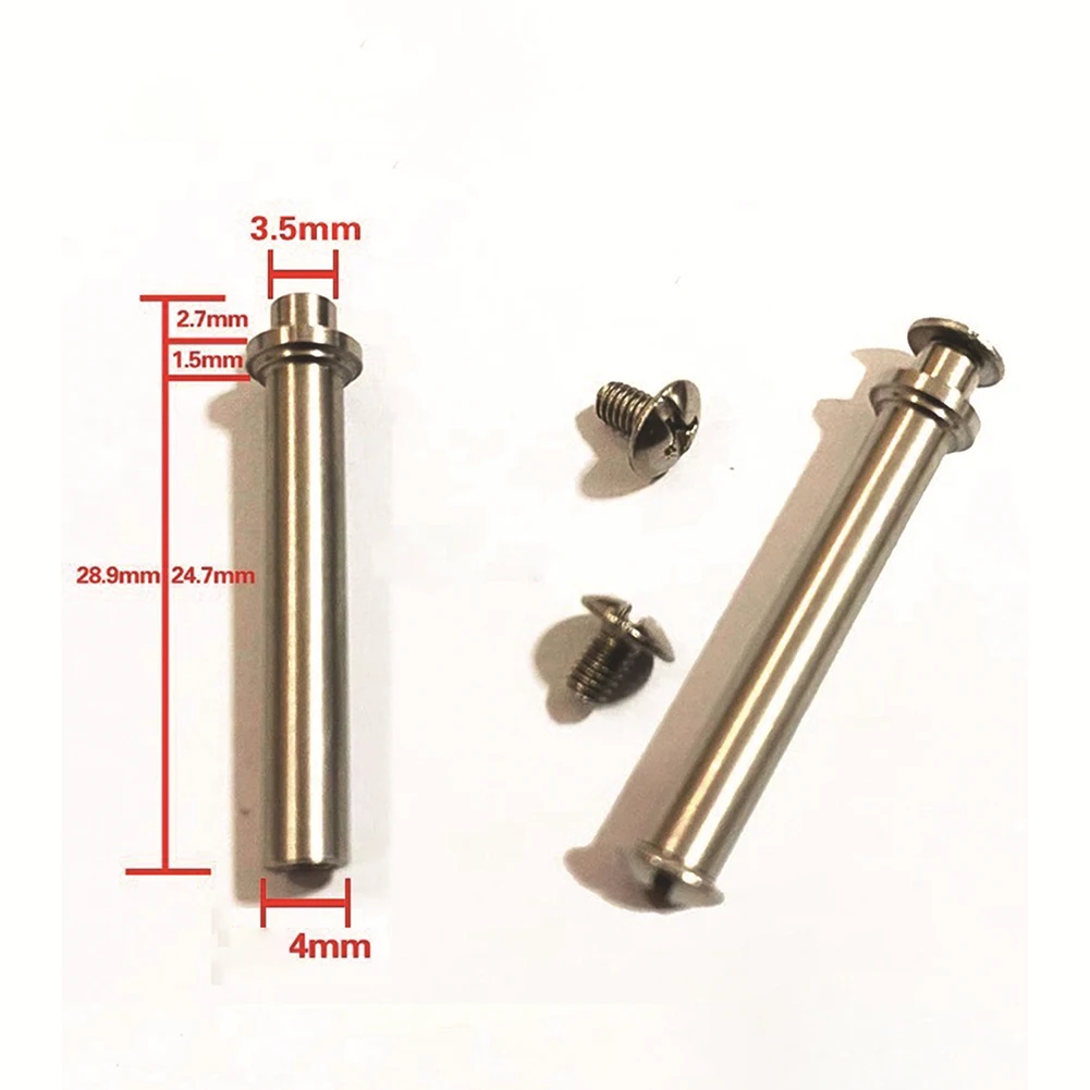 1/5 Stück Angelrollen-Griffstange, Kipphebelarm, Metall-Ersatzteil mit Schrauben für DIY-Reparatur, Silber, 28,9 x 4 mm – Detail 19