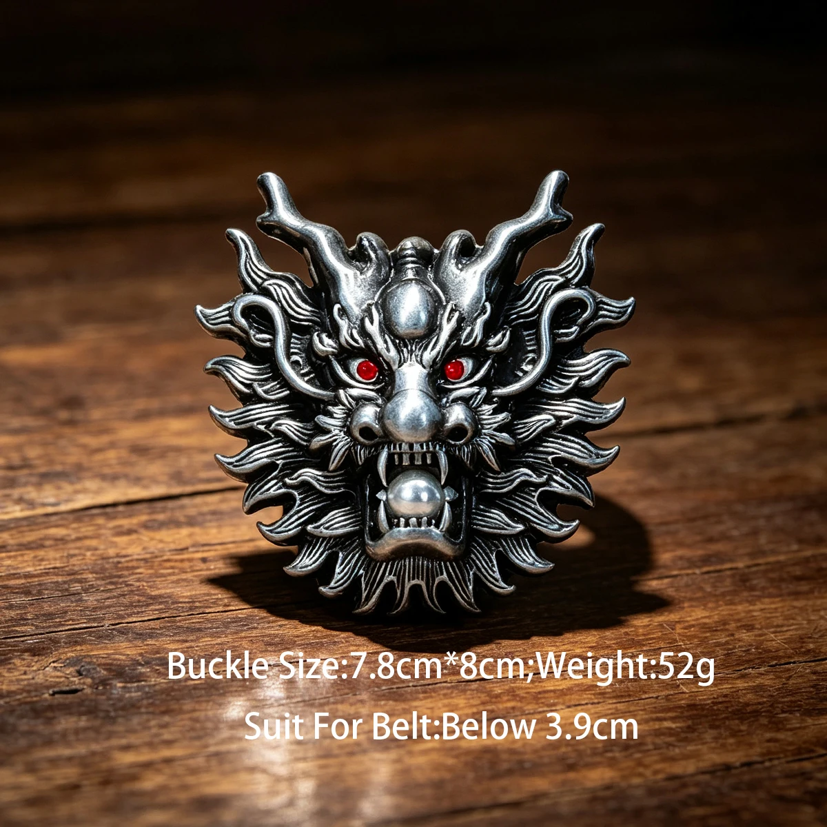 BuckleClub zinc alloy retro flying eagle belt buckles for 3.6-3.9cm width belt Trendy Western dragon Snake Gothic Punk Buckle view 6