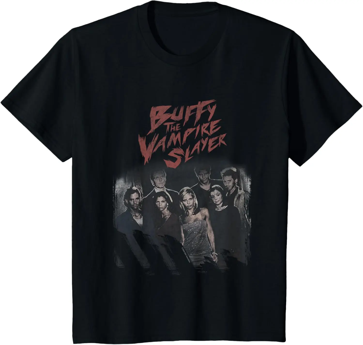 الكلاسيكية شعبية المسلسلات التلفزيونية بافي سستة الأجهزة الطرفية تي شيرت الرجال النساء الشارع الشهير الهيب هوب قمة الموضة فضفاضة عادية المتضخم تيز