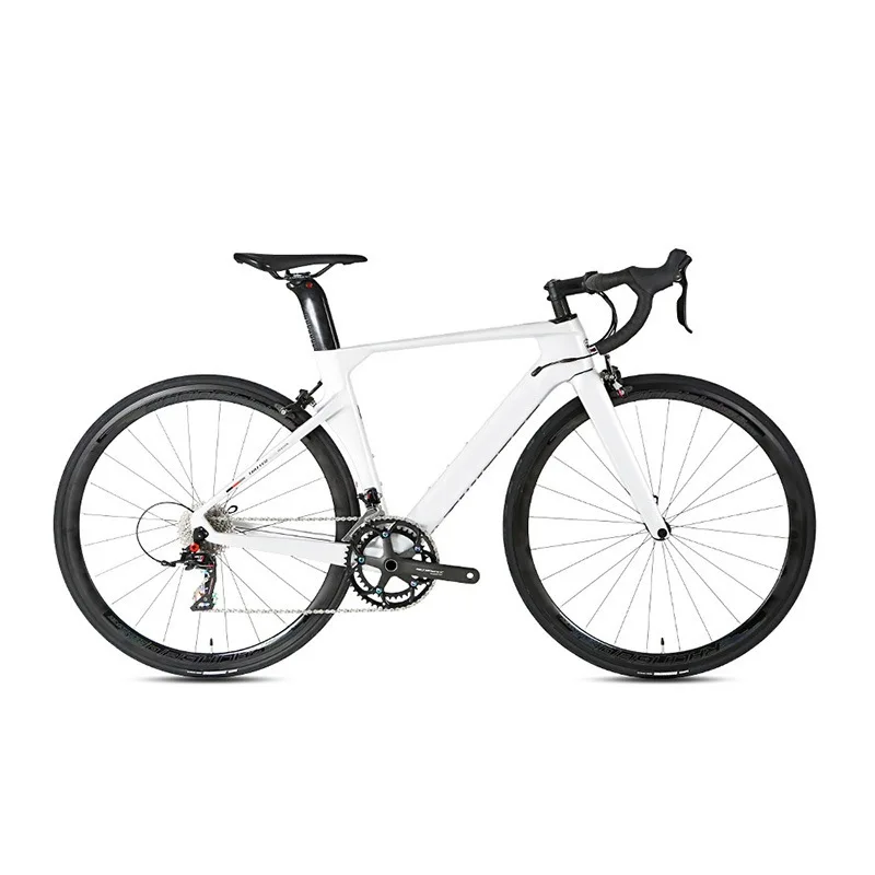 Full Carbon Fiber Road Racing Bike Dual Disc Brake Wind-break 22 Speed Road Bike