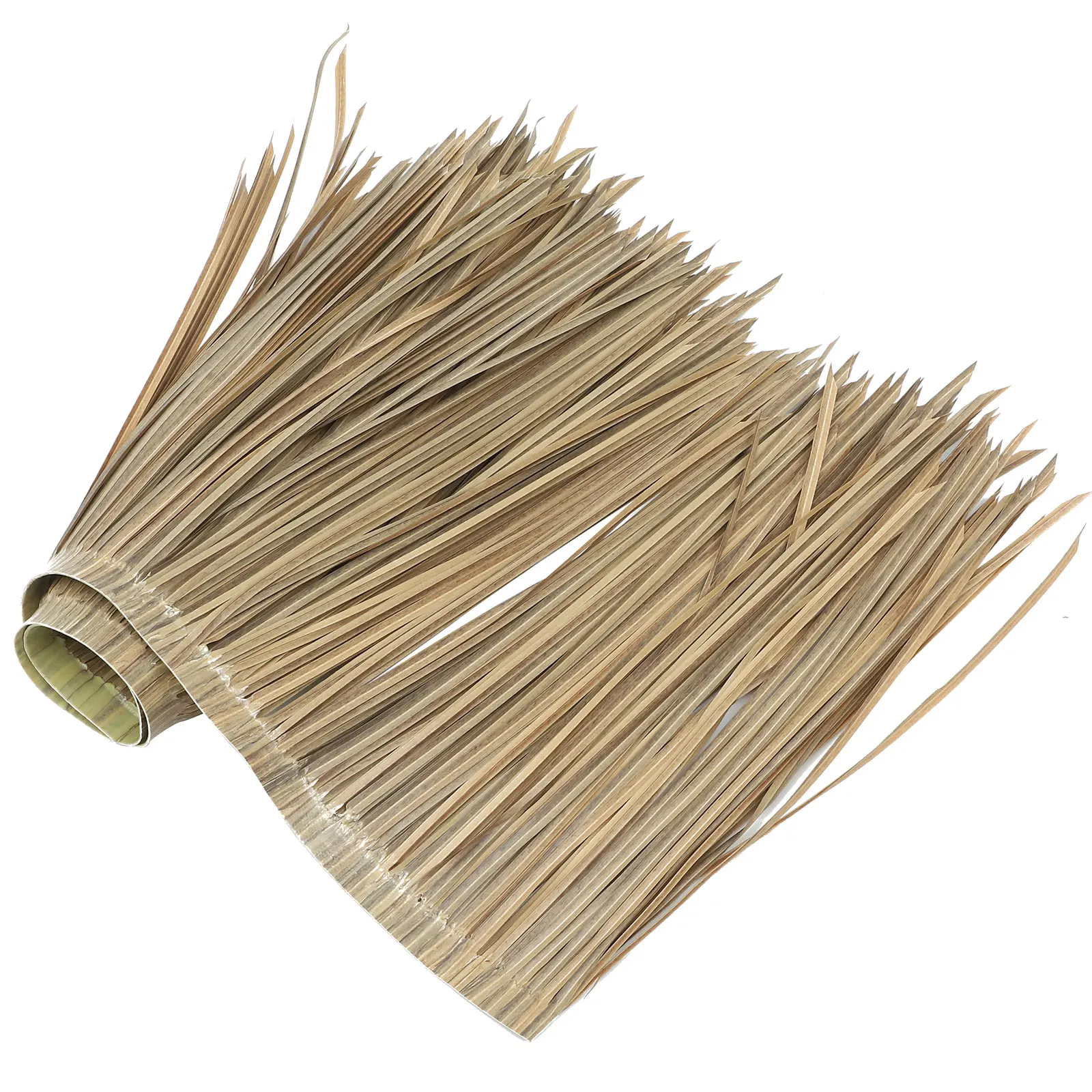 Piastrella simulata di paglia artificiale, decorazione per tetto paesaggistico, decorazione in paglia, plastica