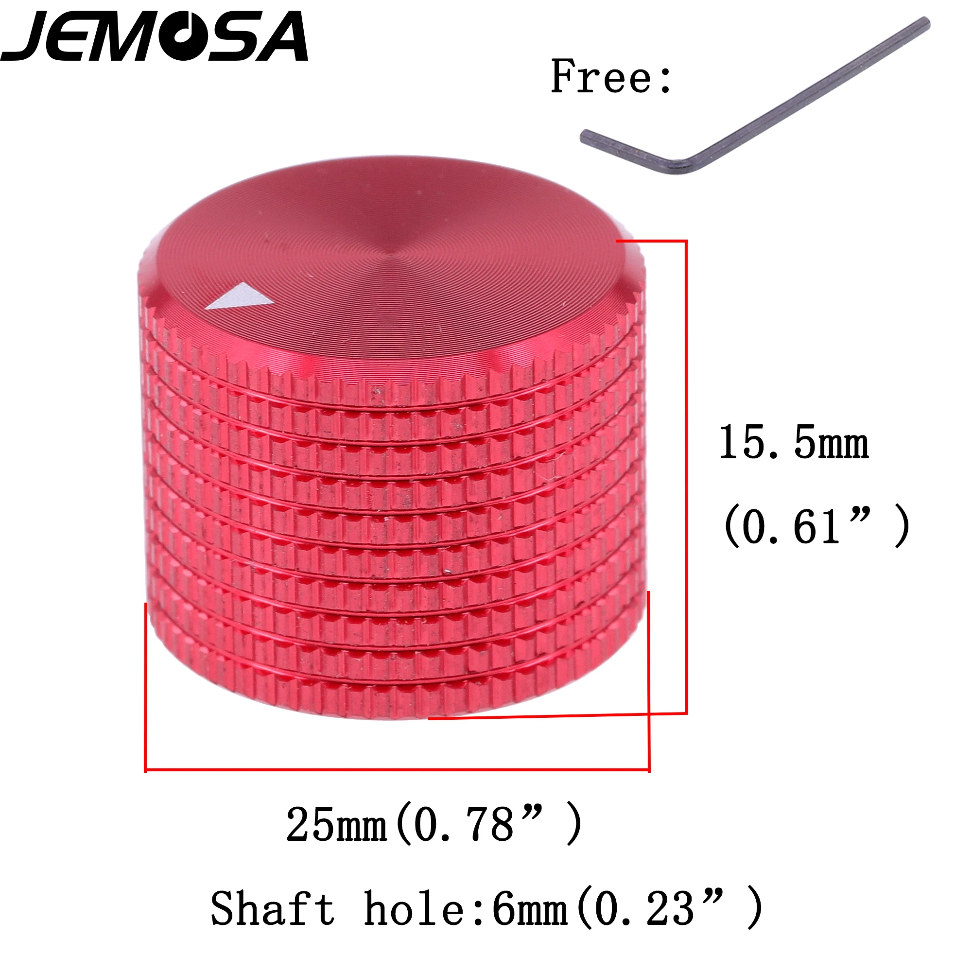 20*15.5mm 25*15.5mm 34*17mm Potentiometer Volume Knob Control Button  Aluminum Rotary Encoder Amplifier Switch Knob 6mm 1PC