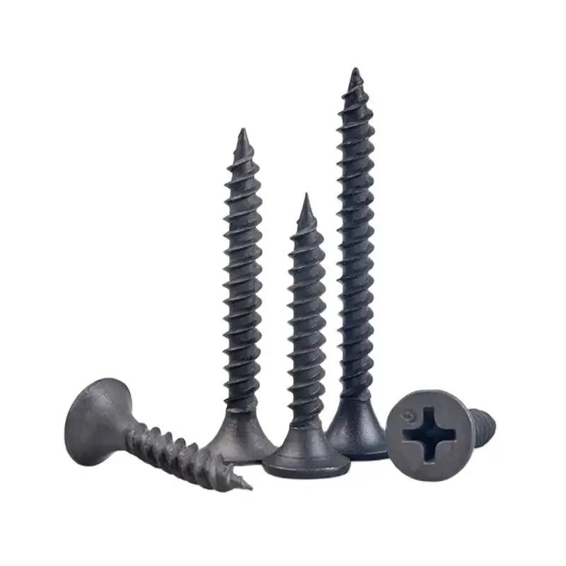 M1 M1.2 M1.4 M1.5 M1.6 M1.7 M1.8 M2 M2.3 M2.6 M3 M3.5 M4 Black Cross Flat Head Sheet Metal Screws Drill Wood Self-tapping Screws