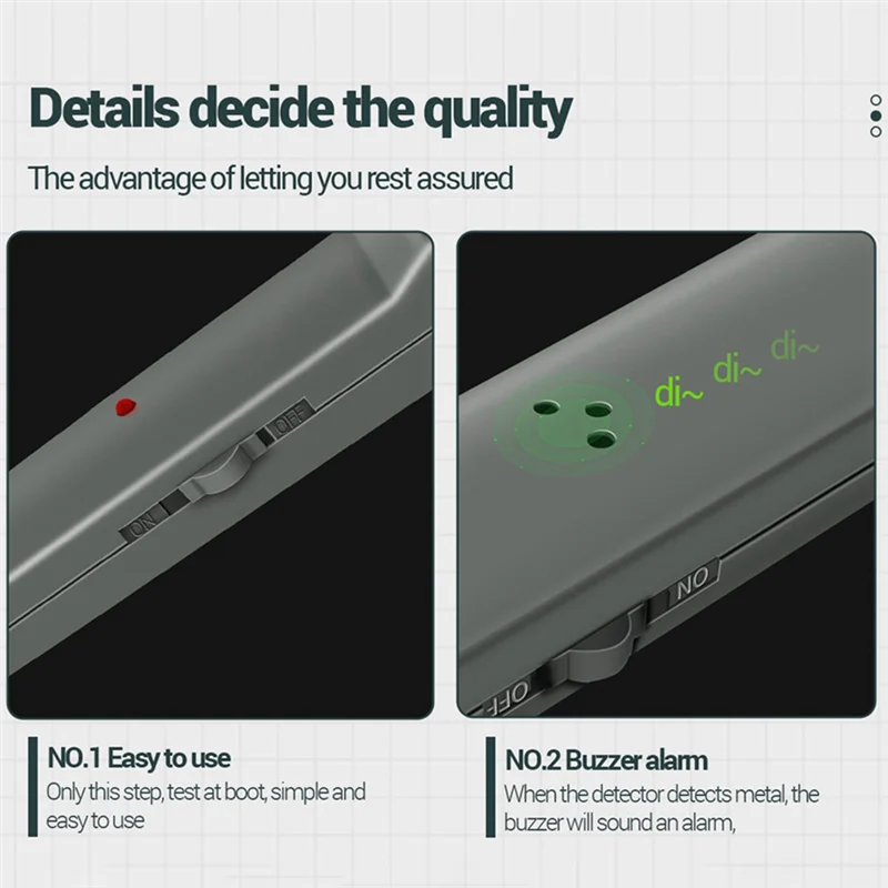 AS95-Hohe Empfindlichkeit Metall Scanner Handheld Alarm Scanner DM3004A Sicherheit Checker Pinpointer Suchspule