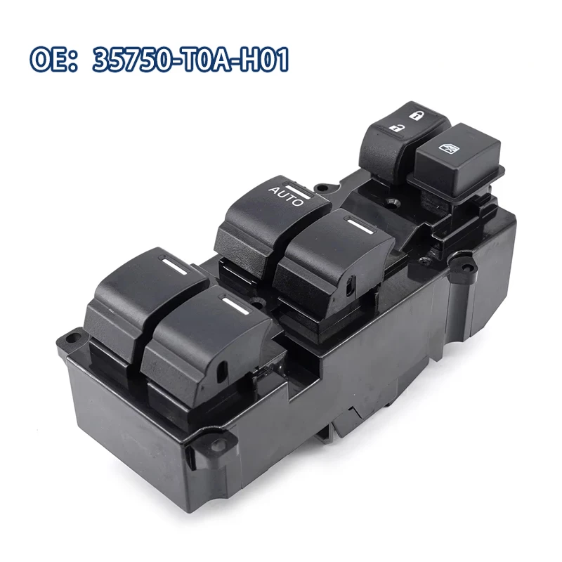

35750-T0A-H01 Left Front Car Power Electric Window Switch 35750T0AH01 For Honda CR-V CRV CIVIC 2012 2013 2014 2015-2017