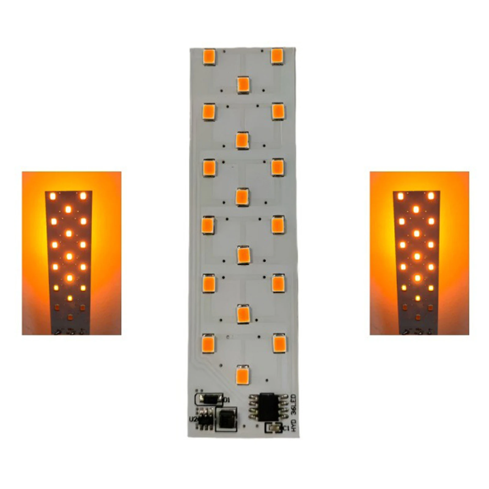 Lamp Controller Board with 36 LED Light Controller Drive Board PC Torch Light Circuit Board for Solar Simulated Candle Lights