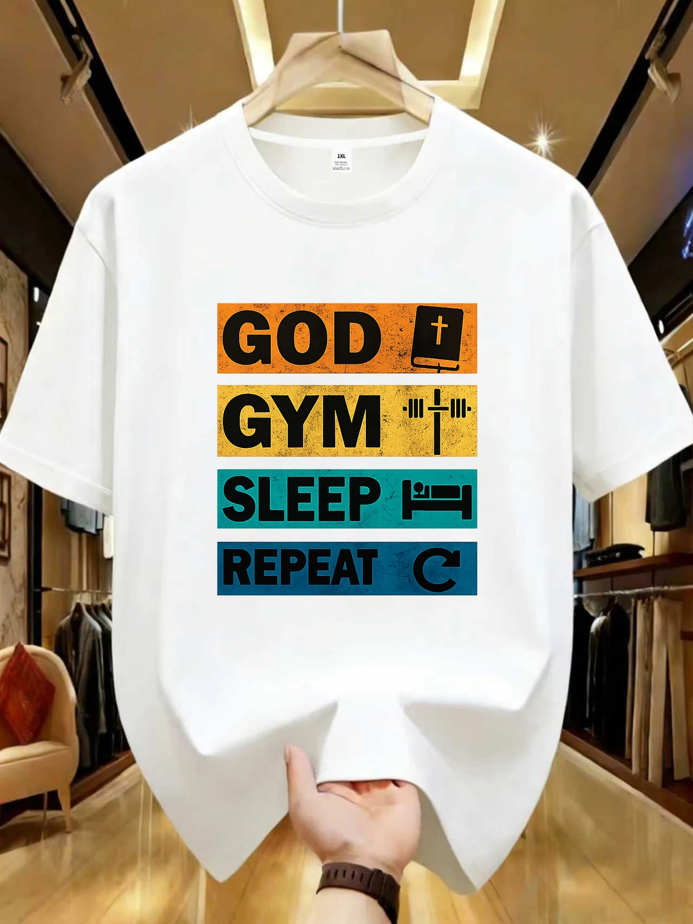 

【WZM102181】English letter printed plus size women's round neck summer casual short sleeved street fashion versatile T-shirt