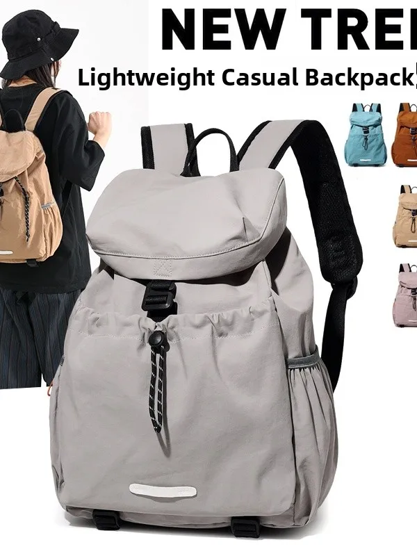 

2025 New Women's Large Capaci Travel Bapa Lightweight Cuter Bag High School Universi Student Bookbag Casual Simple...