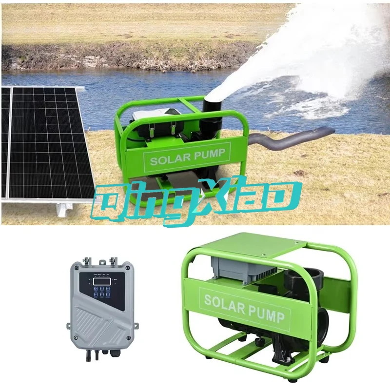 AC DC Solar Water Pump 1500W 2HP Centrifugal 3Inch Solar Ground Water Pump CE Certified Heavy Duty For Agricultural Irrigation