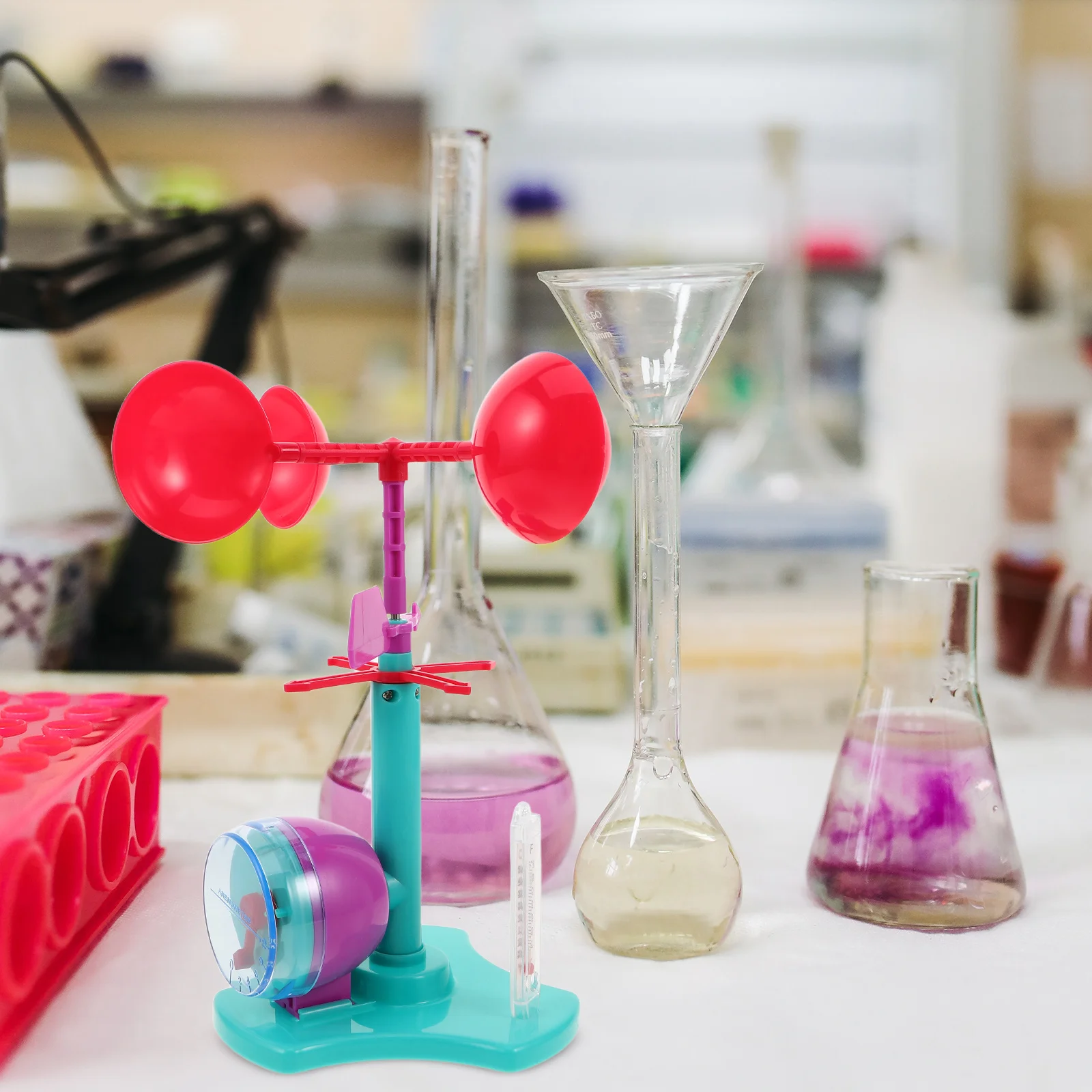 Educational Wind Speed Indicator Science Kit for Children Hands on Weather Experiments Stem Project Mechanics Physics Learning