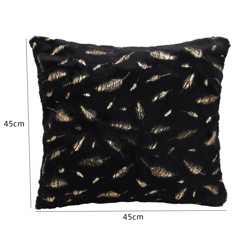 New Short Fleece Cushion Cover Plush Pillow Case Winter Warm Fluffy Sleeping Pillowcase Home Bed Cushion Pillow Cover 45*45cm