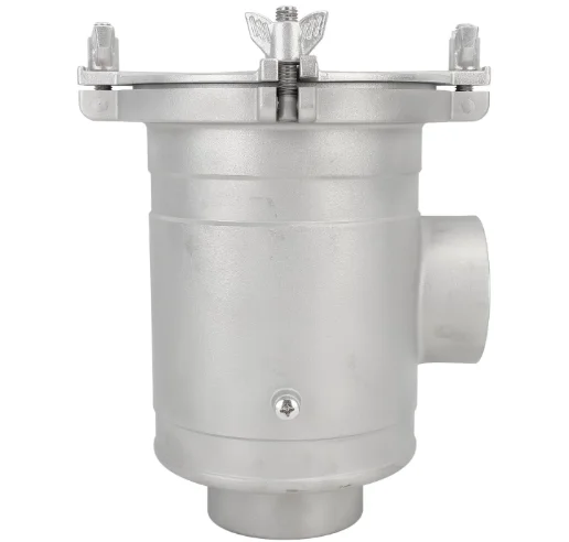 

Water Strainer, 316 Stainless Steel Seawater Strainer Marine Bottom In, Side Out Filter for Yacht Ship for Filtering Sand Stones