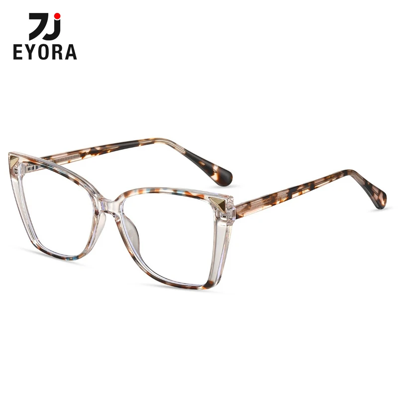 

EYORA Currents Versatile Square Full Rim Reading Glasses Anti Blue Light Myopia and Hyperopia Photochromic Prescription Eyewear