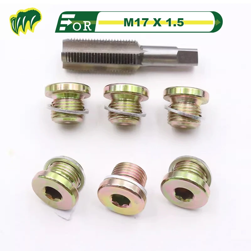 For M13 M15 M17 Oil Drain Plug Screw Sump Drain Nut Oil Drain Bolt With Screw slip tooth repair tool